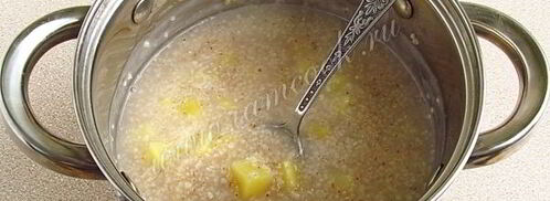 суп молочный из ячневой крупы по-латышски. Шаг 7