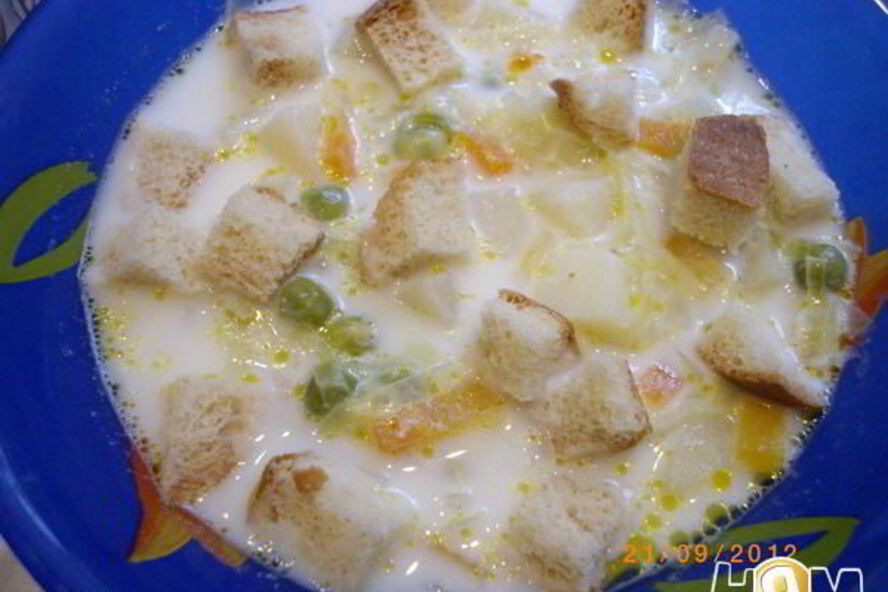 Рецепт супа молочного с овощами