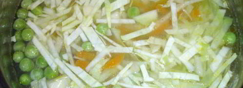 суп молочный с овощами. Шаг 5