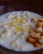 Суп молочный с цветной капустой