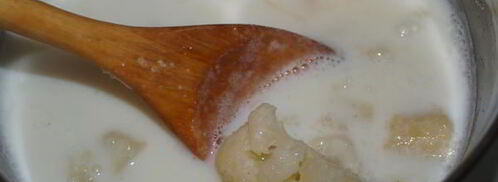 суп молочный с цветной капустой. Шаг 5