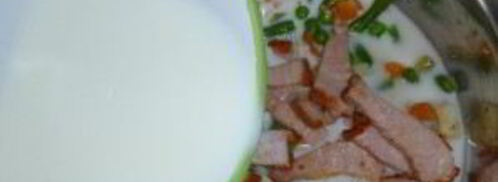 сырно-молочный суп с овощами. Шаг 6