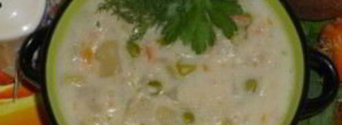 сырно-молочный суп с овощами. Шаг 7