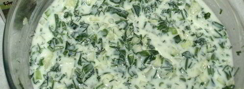 азербайджанская окрошка овдух. Шаг 10