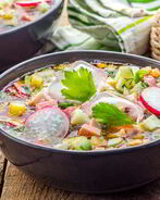 Домашняя окрошка на квасе