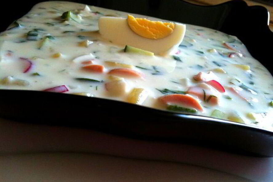 Рецепт кефирной окрошки для окрошки