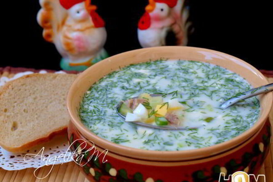 Рецепт мясной окрошки