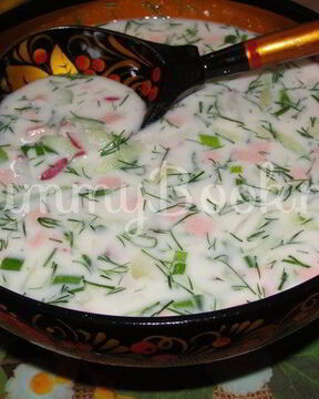 Окрошка без кваса