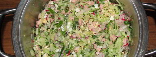 окрошка без кваса. Шаг 9