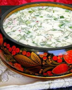 Окрошка на кефире