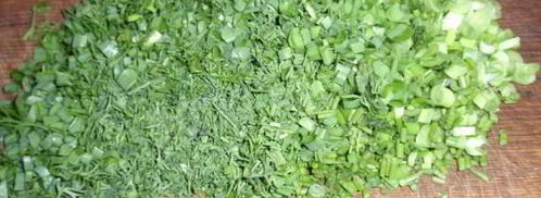 окрошка на курином бульоне. Шаг 6