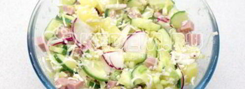 окрошка на квасе. Шаг 4