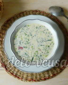 Окрошка на лимонной кислоте