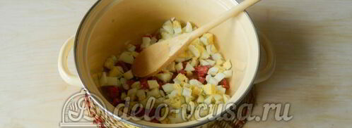 окрошка на лимонной кислоте. Шаг 3