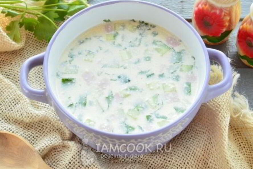 Рецепт окрошки на майонезе и воде