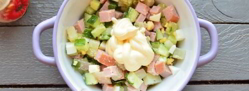 окрошка на майонезе и воде. Шаг 10