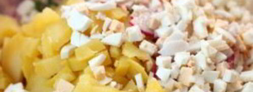 окрошка на минеральной воде. Шаг 7