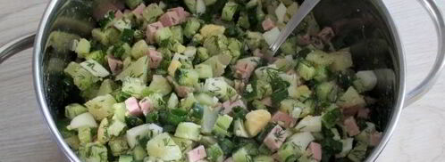 окрошка на тане. Шаг 11