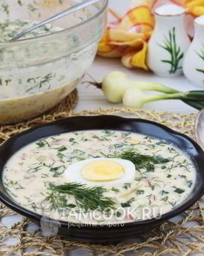 Окрошка с горчицей