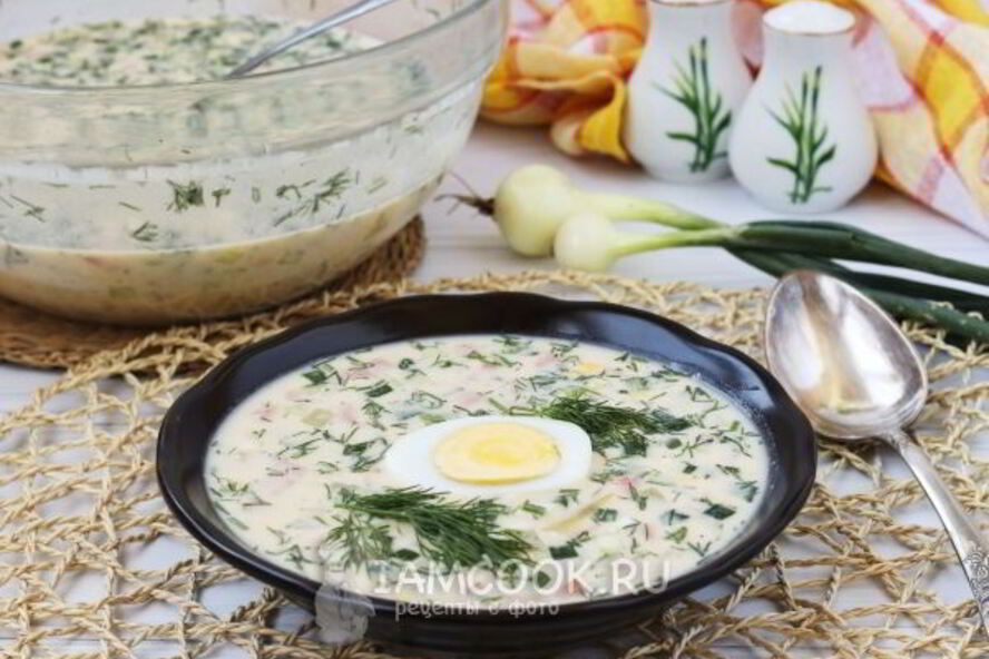 Рецепт окрошки с горчицей