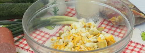 окрошка с горчицей. Шаг 5