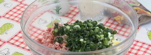 окрошка с горчицей. Шаг 7