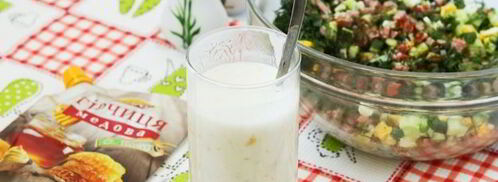 окрошка с горчицей. Шаг 9