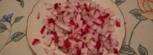 окрошка с копченой грудкой. Шаг 3