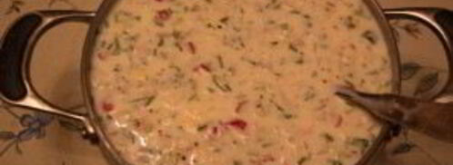 окрошка с копченой грудкой. Шаг 7