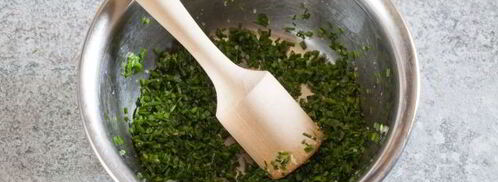 окрошка с копченой курицей. Шаг 5