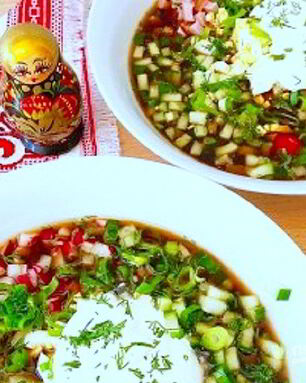 Окрошка с квасом