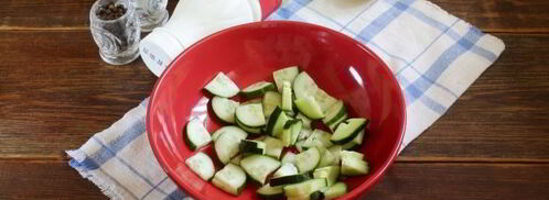 окрошка со свеклой на кефире. Шаг 5