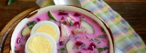 окрошка со свеклой на кефире. Шаг 10