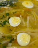Куриный суп с лапшой и овощами