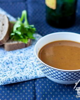 Минестроне из полбы и фасоли