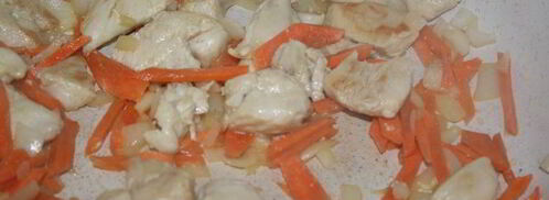 нежный суп с курицей, сыром и овощами. Шаг 3