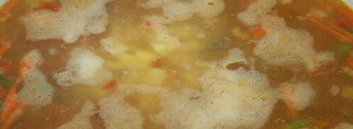 нежный суп с курицей, сыром и овощами. Шаг 5