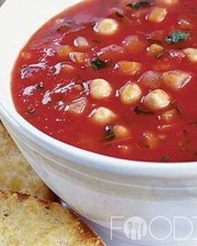 Осенний овощной суп с сырными тостами