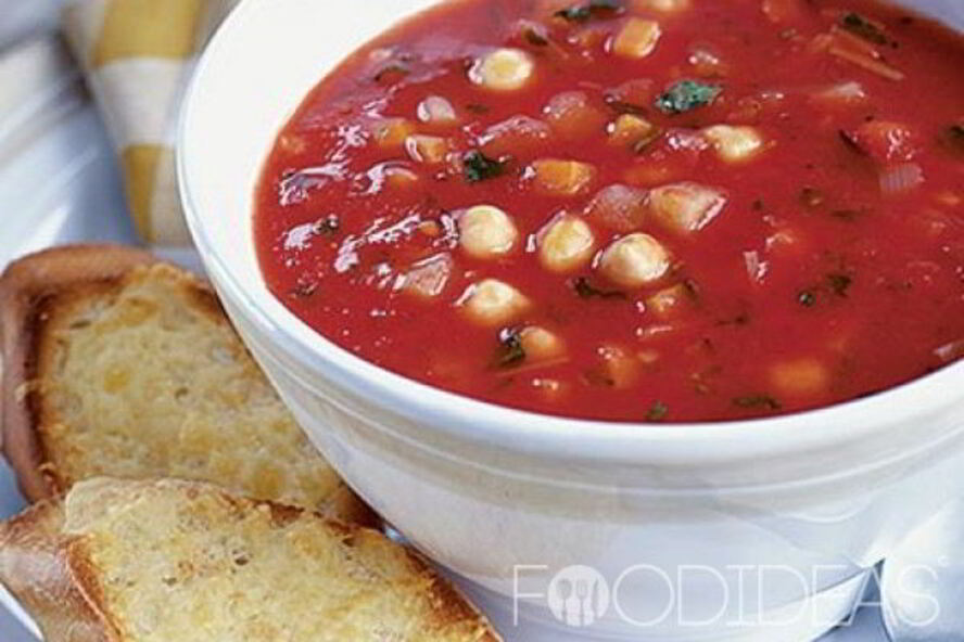 Рецепт осеннего овощной суп с сырными тостами