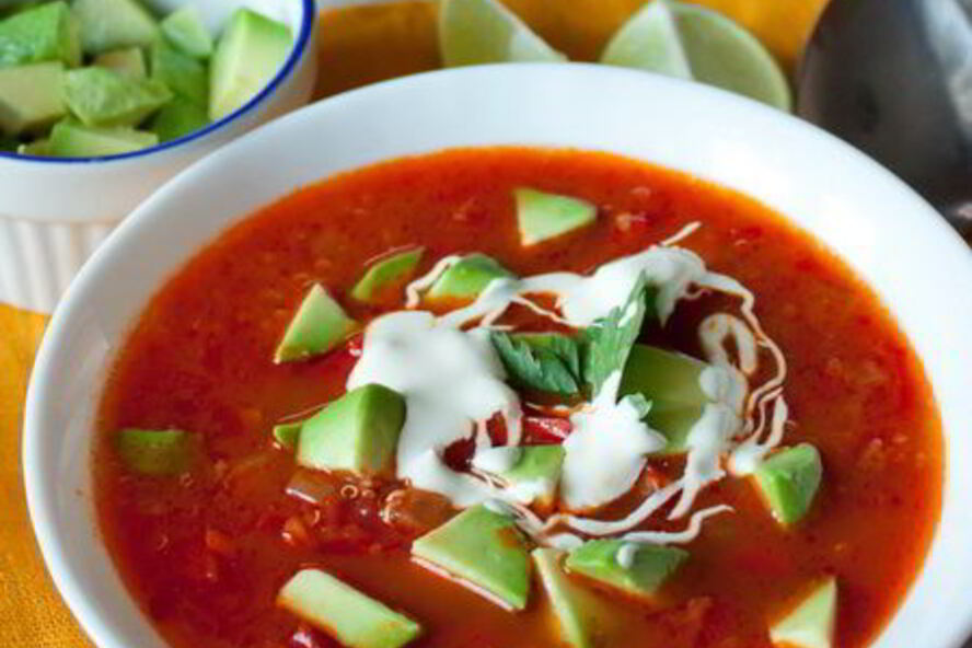 Рецепт острого овощной суп с киноа