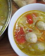 Овощной суп с фрикадельками