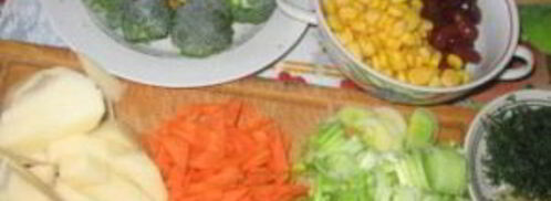 овощной суп с индейкой. Шаг 3