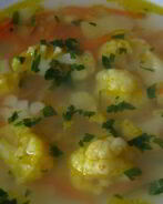 Овощной суп с цветной капустой