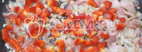 суп минестроне с фасолью и беконом. Шаг 3