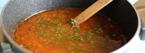 чечевичная похлебка с говядиной. Шаг 10