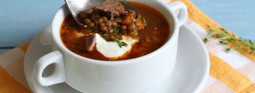 чечевичная похлебка с говядиной. Шаг 11