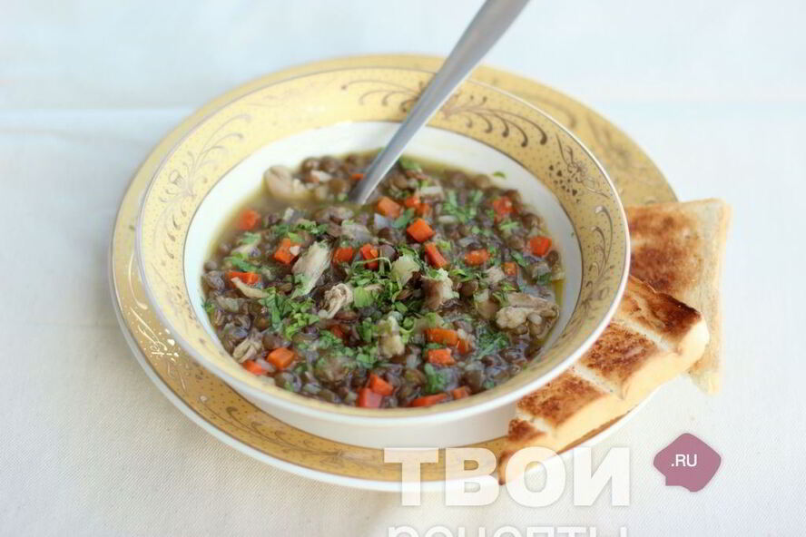 Рецепт чечевичной похлебки с курицей