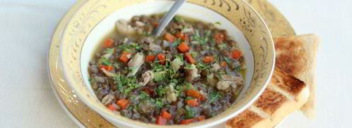 чечевичная похлебка с курицей. Шаг 11