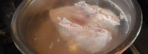 грибная похлебка с перловкой и курицей. Шаг 3