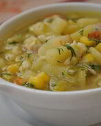 Похлебка с крабами и кукурузой